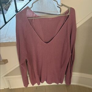 lululemon athletica Dusty Rose V-Neck Sweater